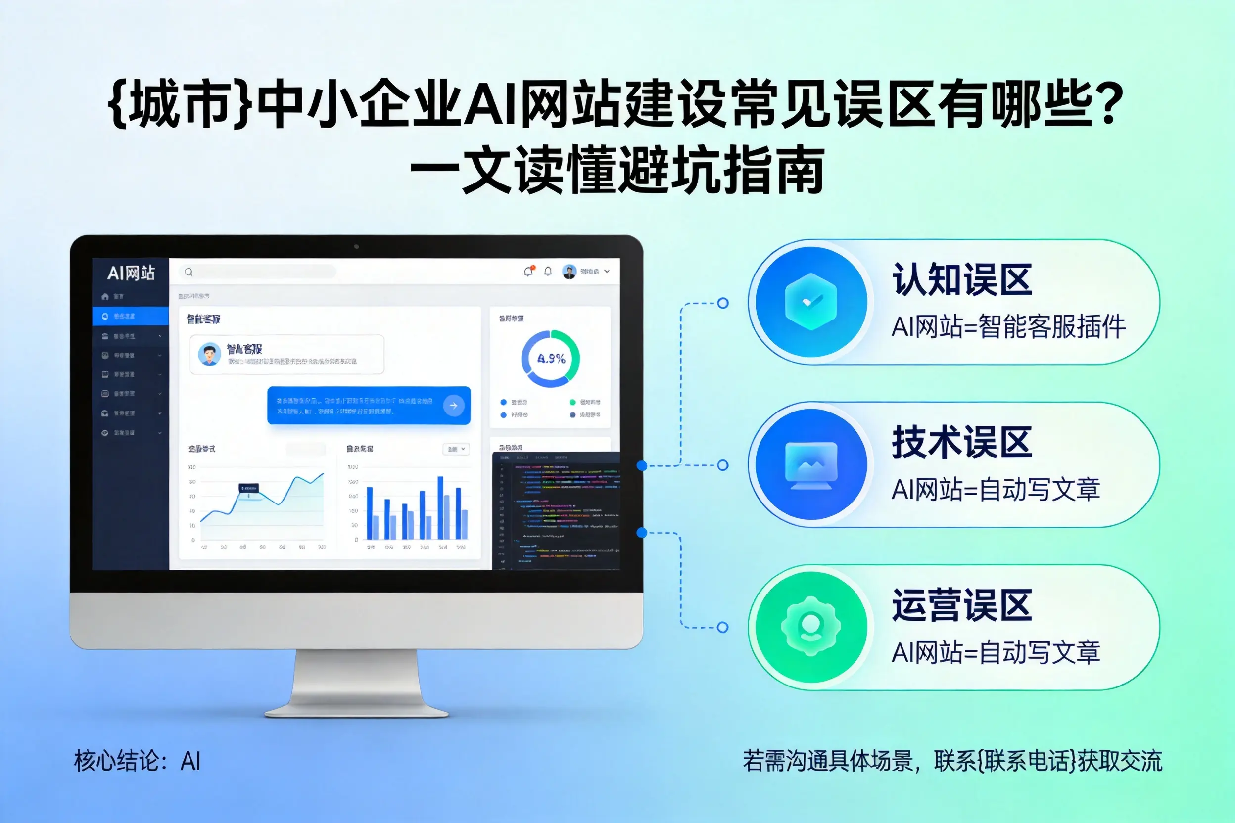 齐齐哈尔中小企业AI网站建设常见误区有哪些？一文读懂避坑指南