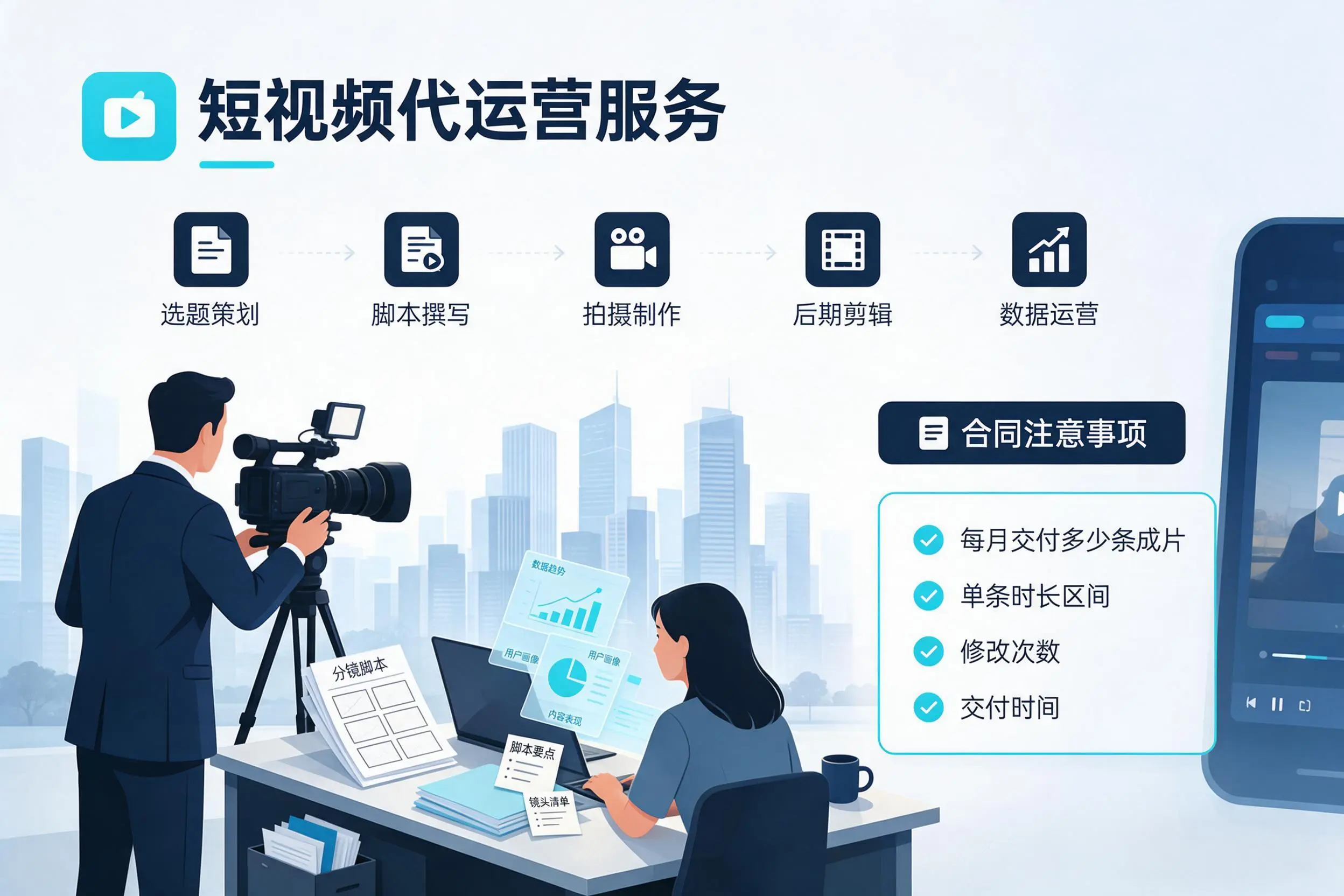 短视频代运营包含哪些服务?齐齐哈尔企业常见问题科普