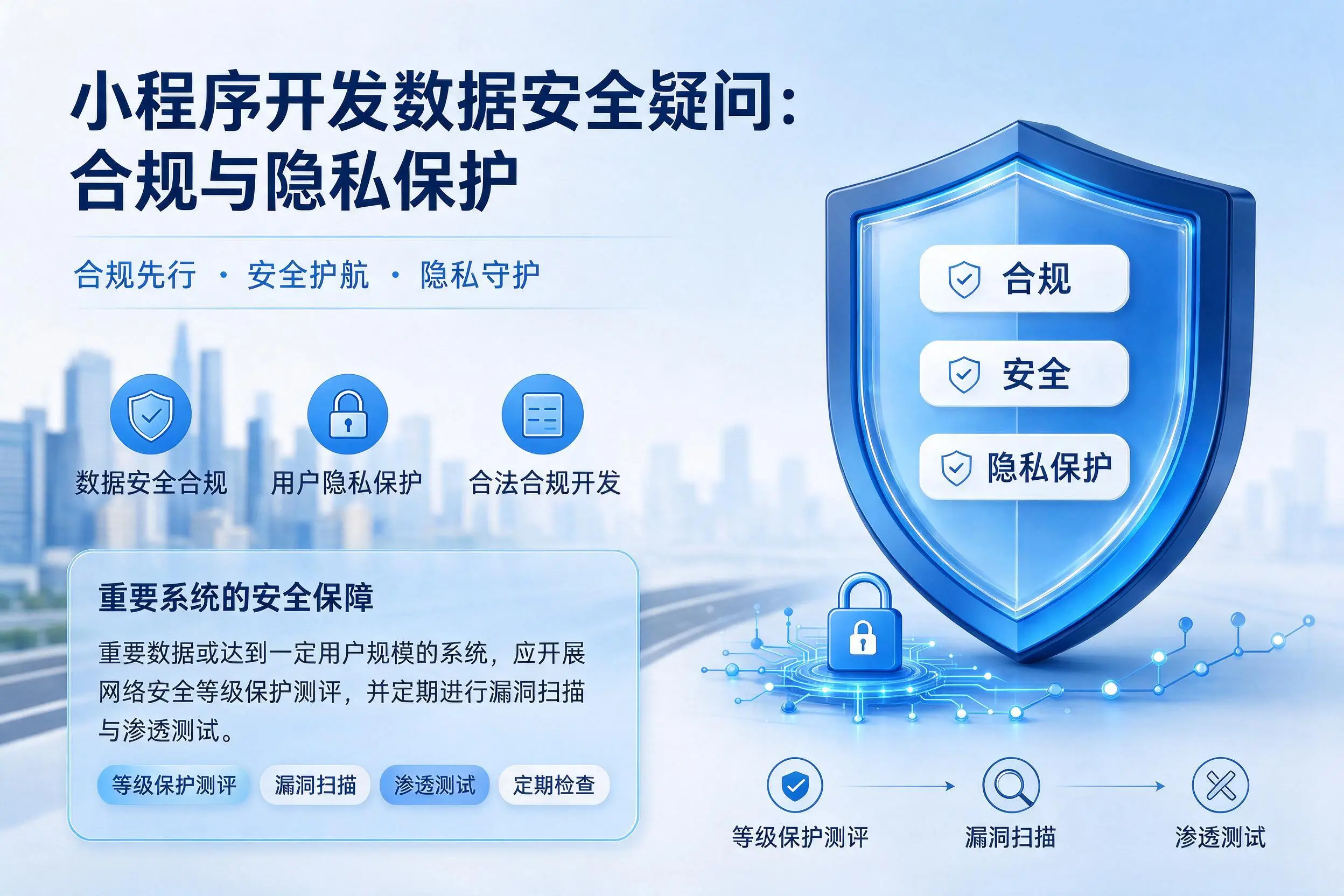 齐齐哈尔小程序开发数据安全疑问:合规与隐私保护