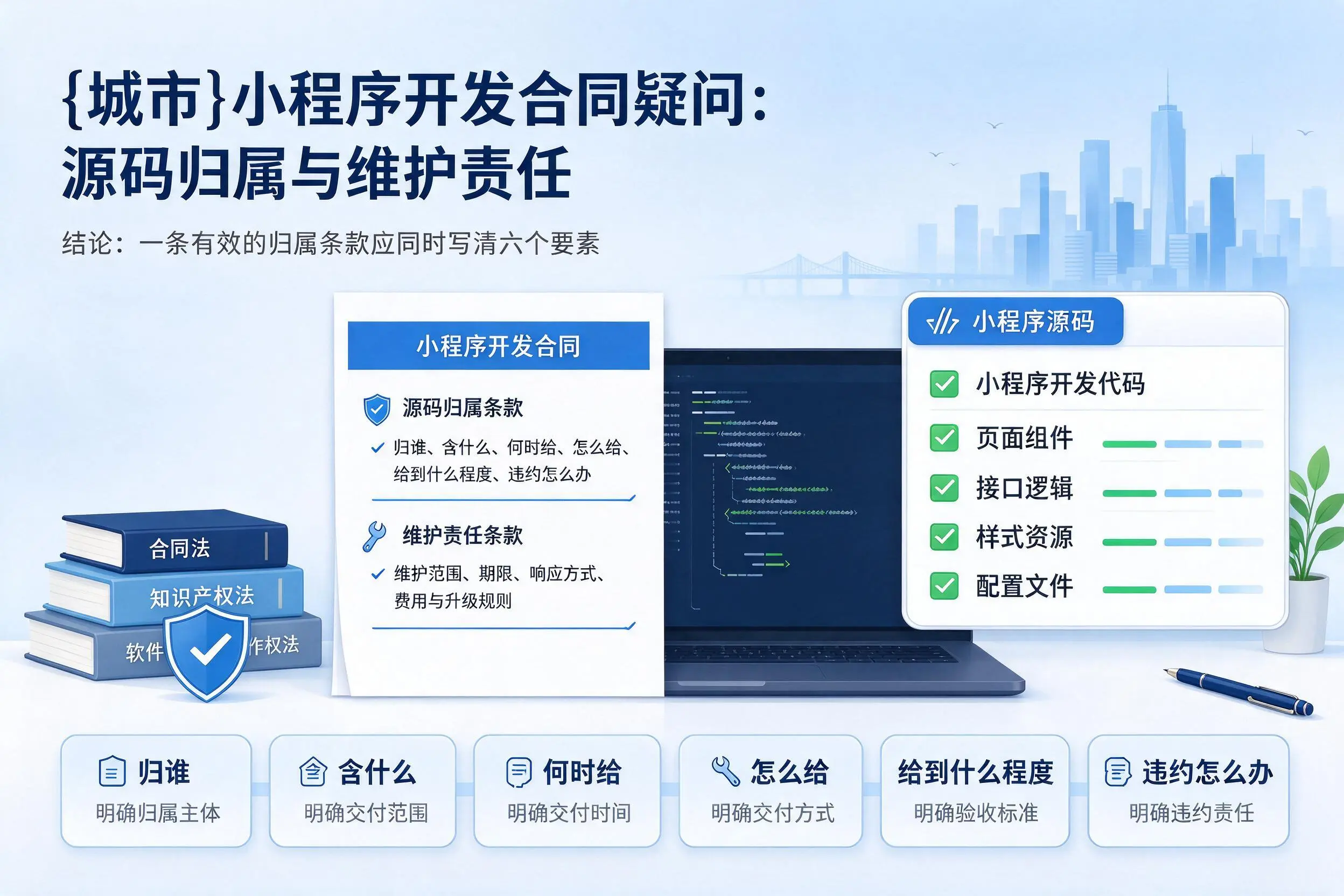 齐齐哈尔小程序开发合同疑问：源码归属与维护责任