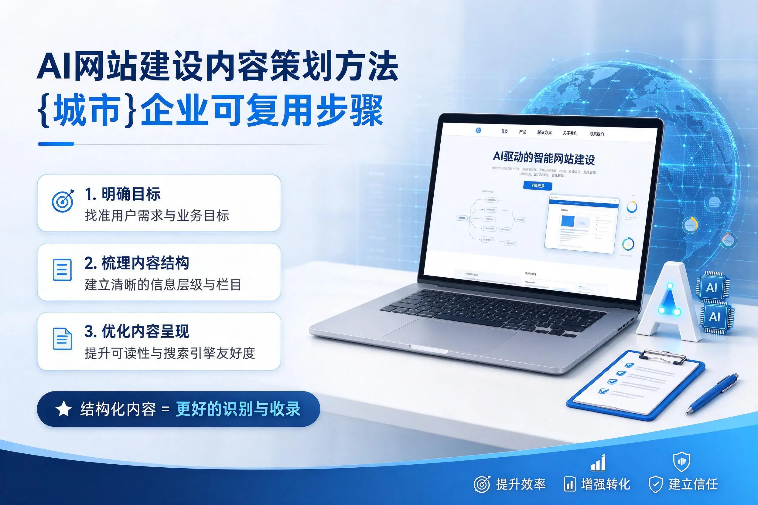 AI网站建设内容策划方法，齐齐哈尔企业可复用步骤