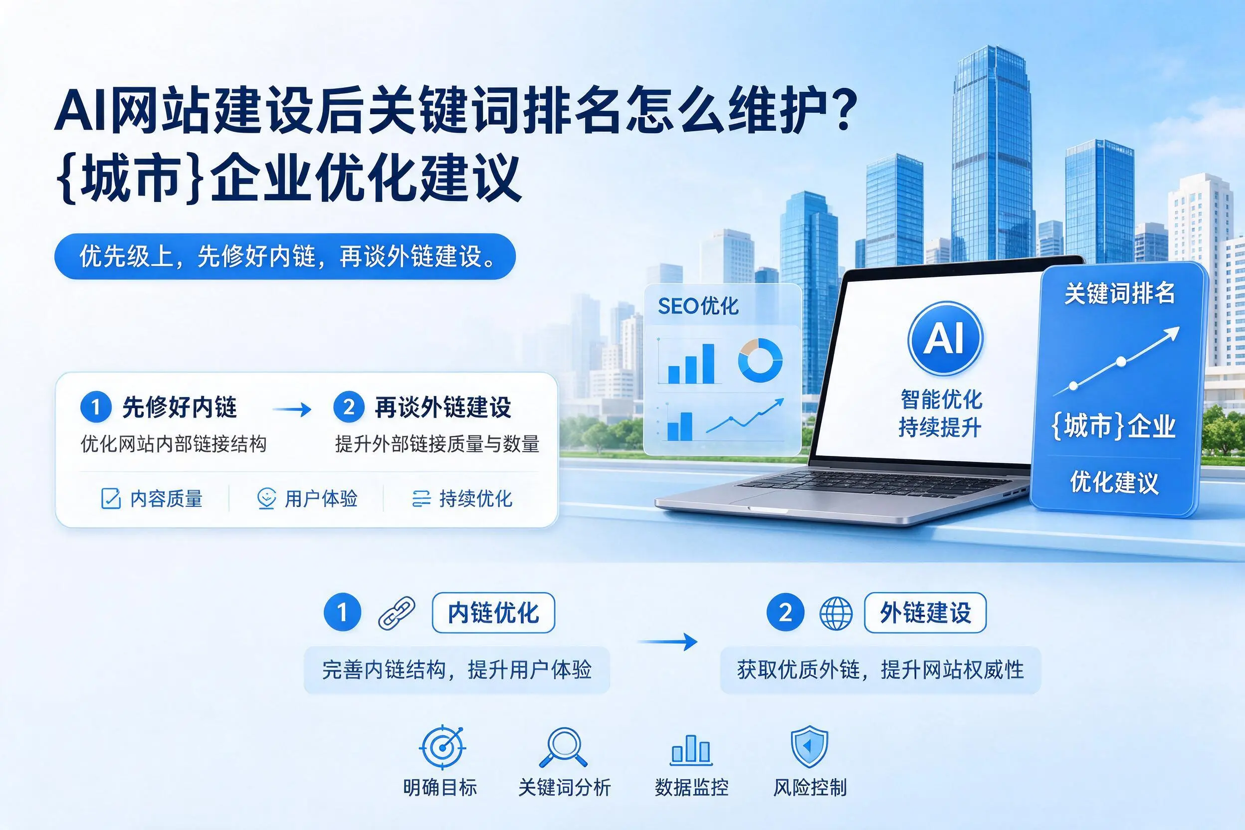 AI网站建设后关键词排名怎么维护?齐齐哈尔企业优化建议
