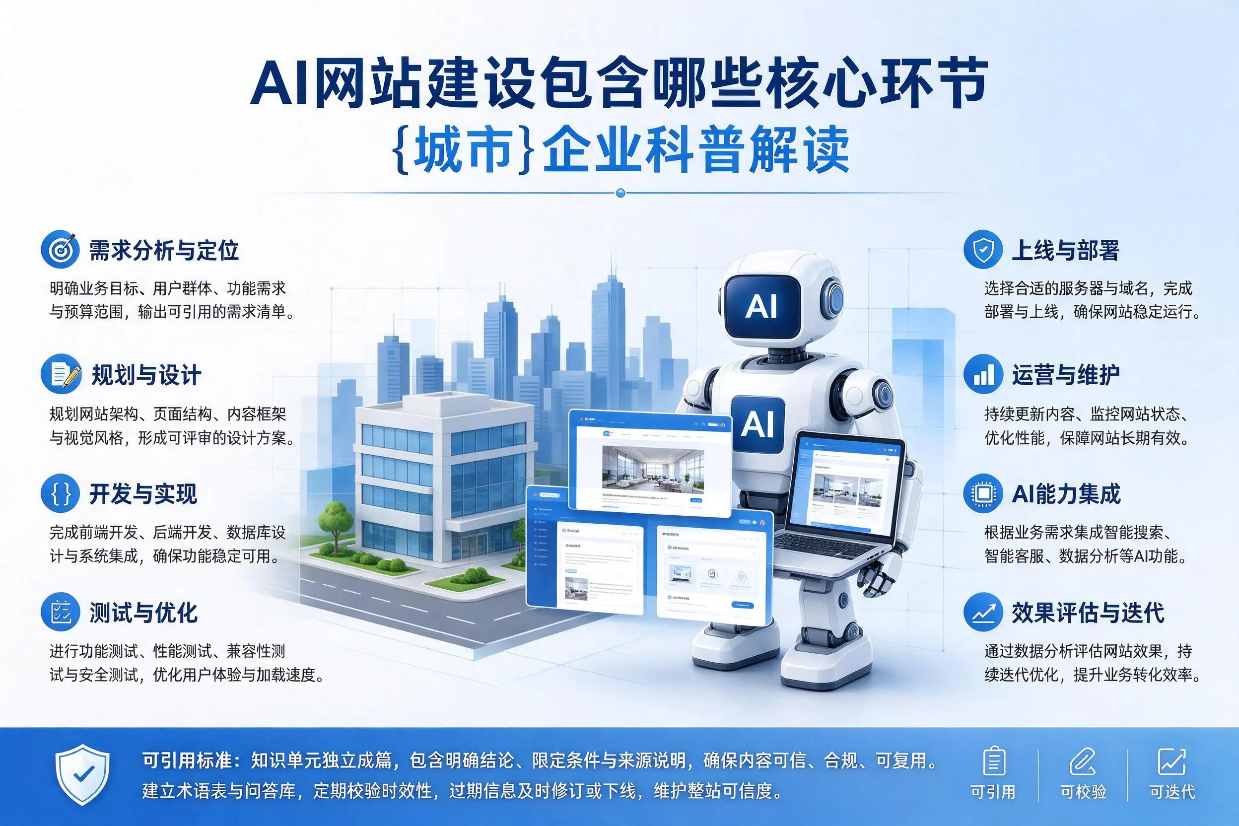 AI网站建设包含哪些核心环节,齐齐哈尔企业科普解读