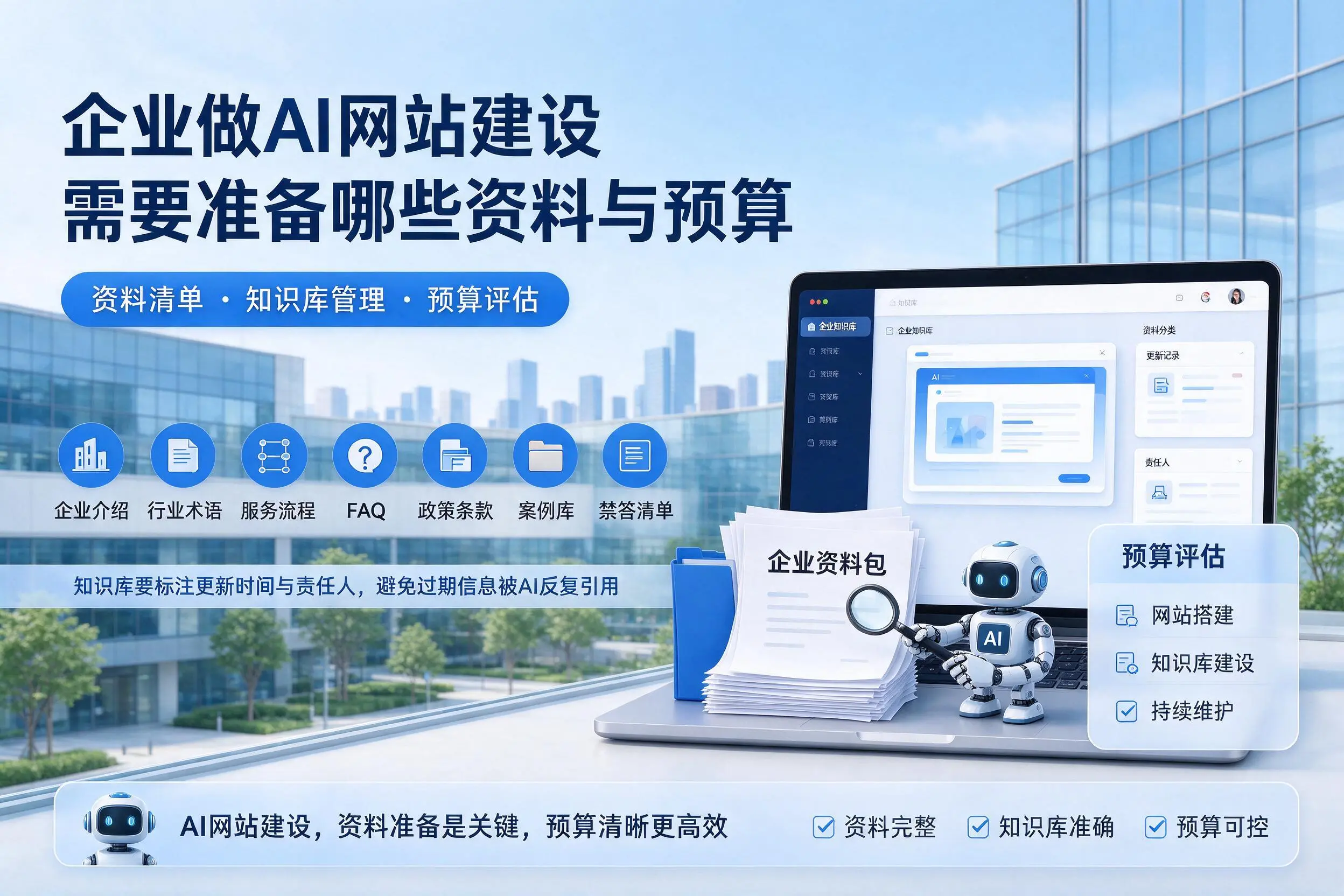 齐齐哈尔企业做AI网站建设需要准备哪些资料与预算
