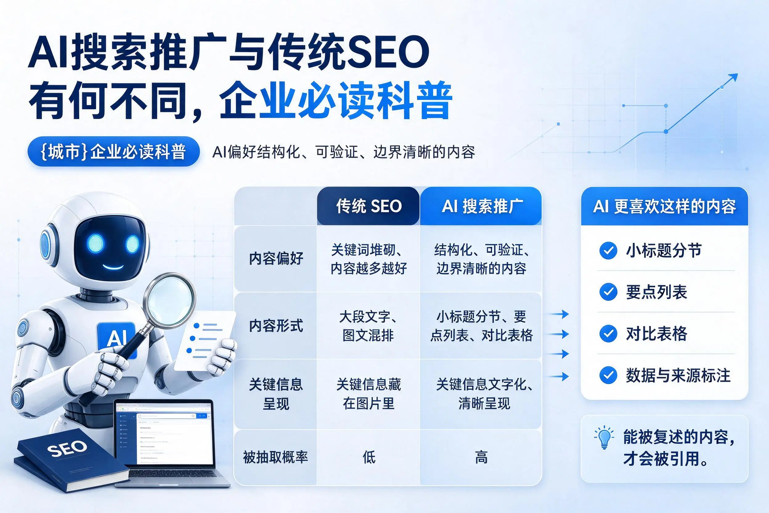 AI搜索推广与传统SEO有何不同，齐齐哈尔企业必读科普